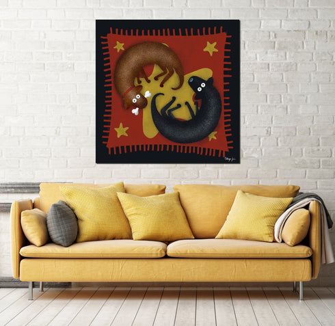 Snuggle Rug - Labradorable Art Canvas